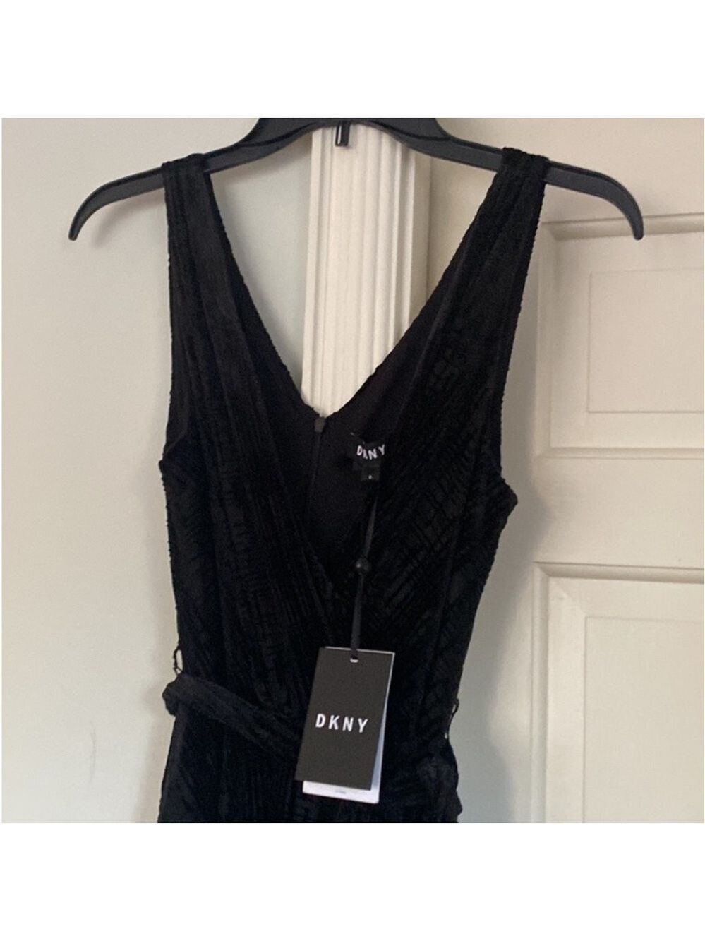 Hash Plaid Rockstar BEST DRESS Black Wrap Dress All Seasons Size 8 - Picture 8 of 9